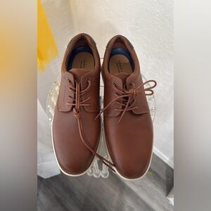 Tommy Hilfiger Men's Tan Leather Oxfords